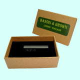Bassin and Brown Plain Tie Bar - Black