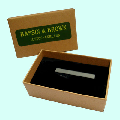 Bassin and Brown Plain Tie Bar - Black