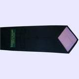 Bassin and Brown -  Woven Silk Tie - Plain Black