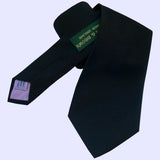 Bassin and Brown -  Woven Silk Tie - Plain Black
