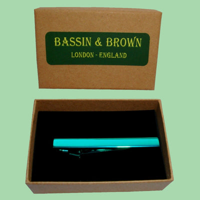 Bassin and Brown Plain Metallic Green - Tie Bar