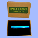 Bassin and Brown Plain Metallic Tie Bar - Royal Blue