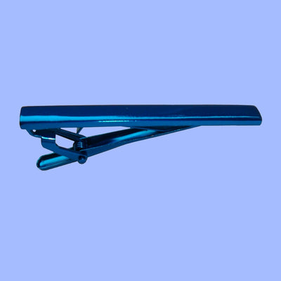 Bassin and Brown Plain Metallic Tie Bar - Royal Blue