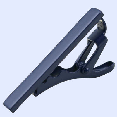Bassin and Brown Tie Bar - Plain Navy