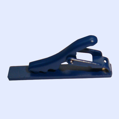 Bassin and Brown Tie Bar - Plain Navy