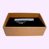 Bassin and Brown Silver Plain Tie Bar