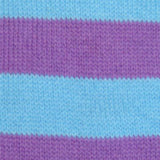 Bassin and Brown Lilac/Blue Hooped Stripe Cotton Socks