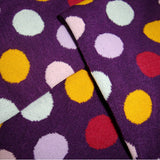 Bassin and Brown Spot Multi Coloured Socks - Purple, Lilac, Yellow, Red and White