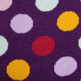 Bassin and Brown Spot Multi Coloured Socks - Purple, Lilac, Yellow, Red and White