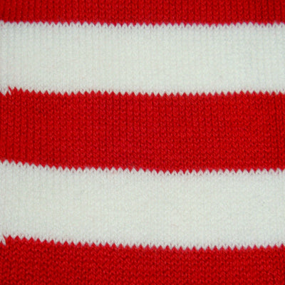 Bassin and Brown - Red and White - Hooped Stripe Cotton Socks