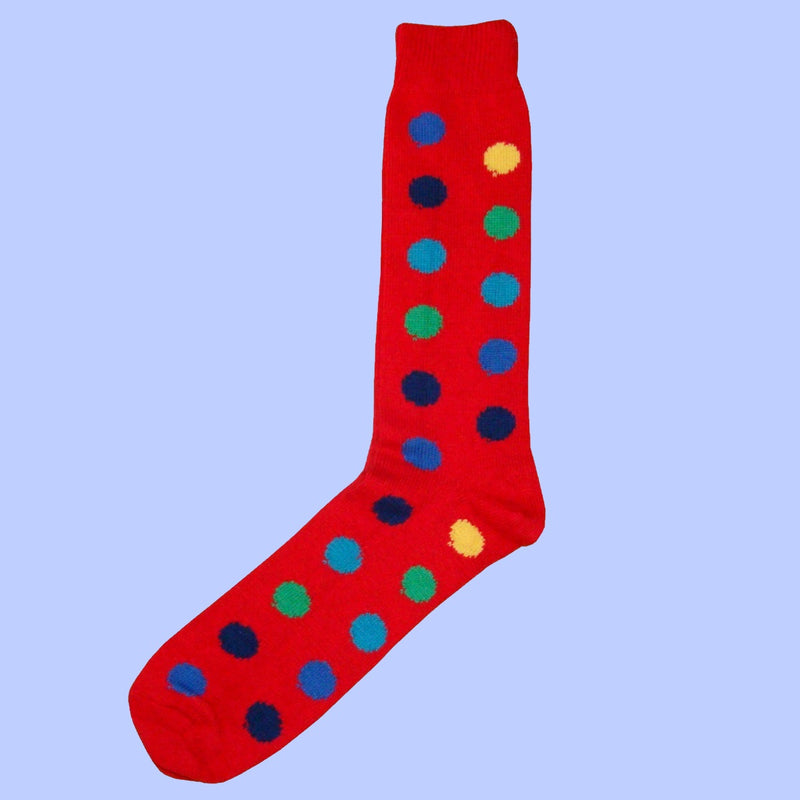 Bassin and Brown Red Spot Cotton Socks