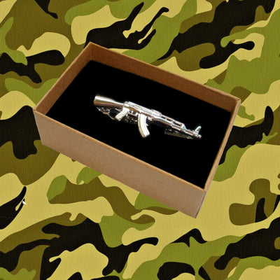 Bassin and Brown Silver Novelty Tie Bar