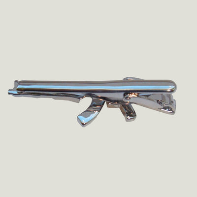 Bassin and Brown Silver Novelty Tie Bar