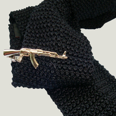 Bassin and Brown Silver Novelty Tie Bar