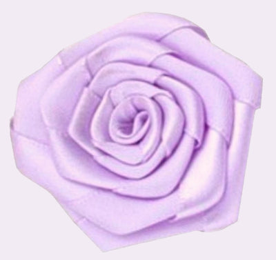 Bassin and Brown Rose Lilac Jacket Lapel Pin - 4cm Diameter
