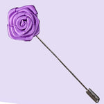 Bassin and Brown Lilac Rose Jacket Lapel Pin