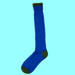 Bassin and Brown Royal Blue  and Green Country Walking Wool Socks