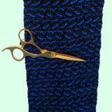 Bassin and Brown Scissors Gold Tie Bar