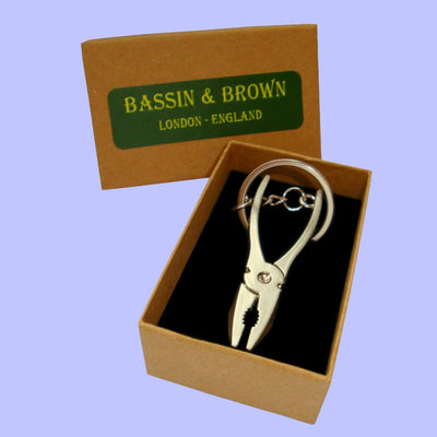 Bassin and Brown Silver Pliers Tool Keyring