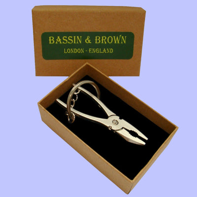 Bassin and Brown Silver Pliers Tool Keyring