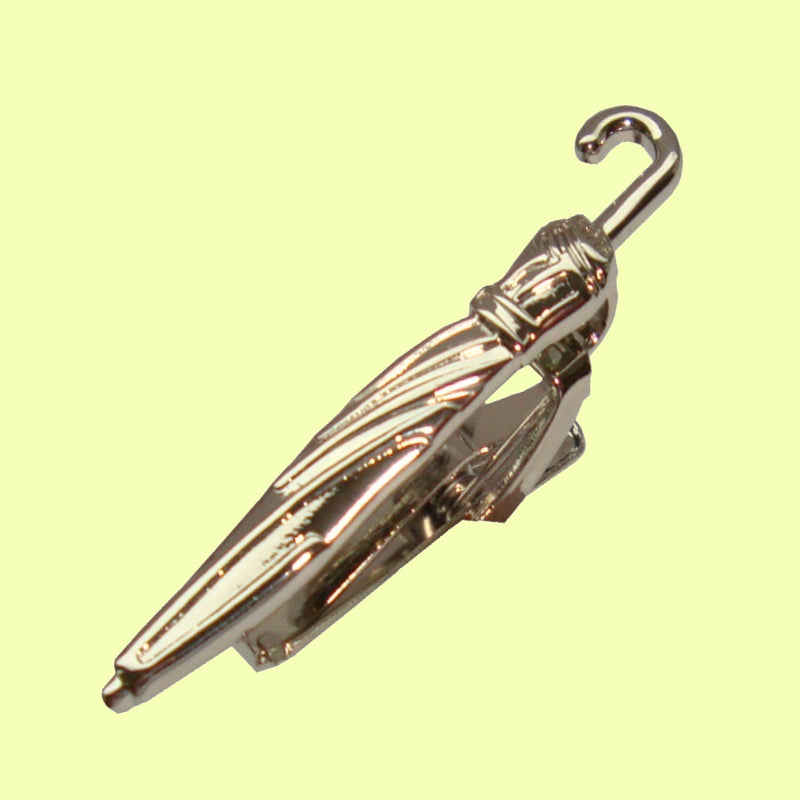 Bassin and Brown Umbrella Tie Bar -  Silver