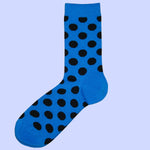 Bassin and Brown Spotted Socks - Blue and Black