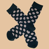 Bassin and Brown Spotted Socks Black and Beige