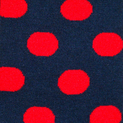 Bassin and Brown Spotted Socks -  Navy and Red