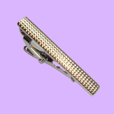 Bassin and Brown Silver Textured Tie Bar