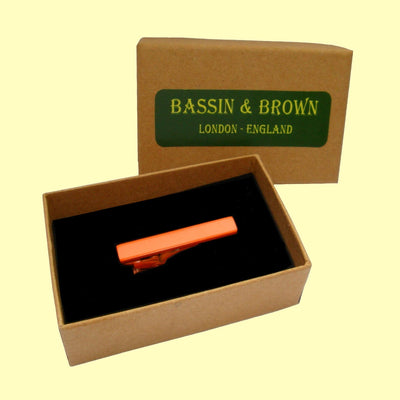 Bassin and Brown Tie Bar - Plain Orange