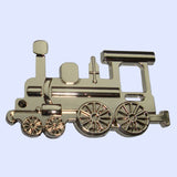 Bassin and Brown Steam Train Keyring - Silver