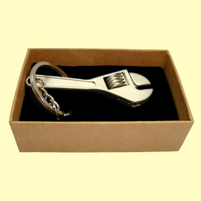 Bassin and Brown Wrench Tool Keyring - Matt Silver