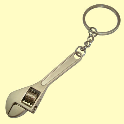 Bassin and Brown Wrench Tool Keyring - Matt Silver