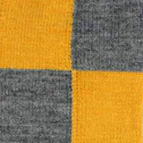 Bassin and Brown Grey and Yellow Harlequin Check Wool Socks