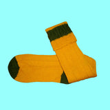 Bassin and Brown Yellow Country Walking Wool Socks