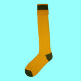 Bassin and Brown Yellow Country Walking Wool Socks