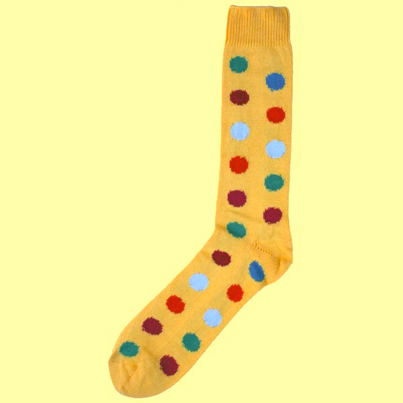 Bassin and Brown Yellow Spot Cotton Socks