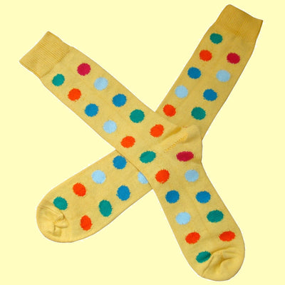 Bassin and Brown Yellow Spot Cotton Socks