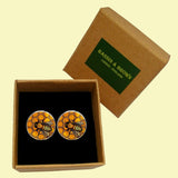 Bassin and Brown - Bee Cufflinks- Black and Yellow
