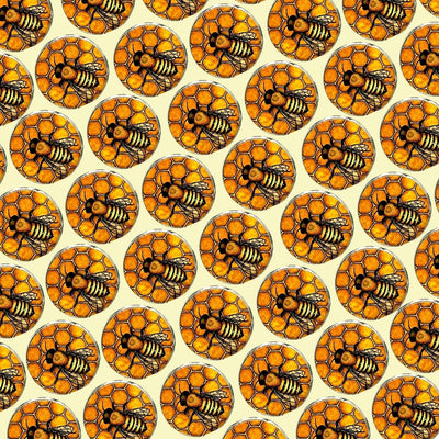 Bassin and Brown Bee Keyring- Black and Yellow