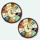 Bassin and Brown Clock Face Cufflinks - Beige, Brown and Blue