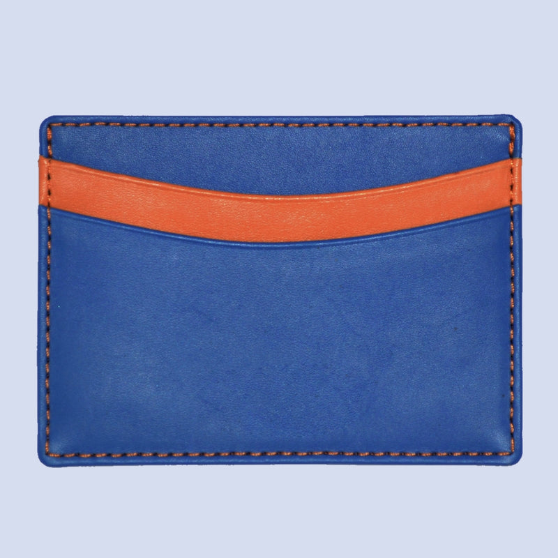 Bassin and Brown Credit Card Holder - Blue and Orange