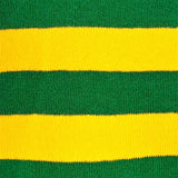 Bassin And Brown Hooped Stripe Socks - Green, Yellow and Khaki