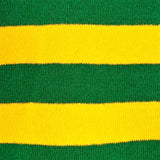Bassin And Brown Hooped Stripe Socks - Green, Yellow and Khaki
