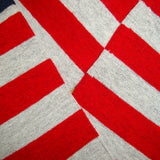 Bassin and Brown Red, White and Navy Hooped Striped Socks