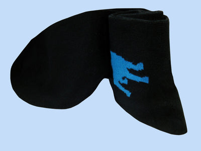 Bassin And Brown Bamboo Black and Blue Labrador Socks