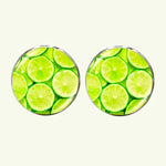 Bassin and Brown - Lime Fruit Cufflinks - Green