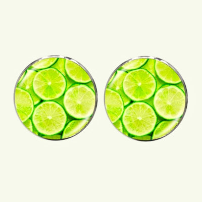 Bassin and Brown Lime Fruit Cufflinks - Green