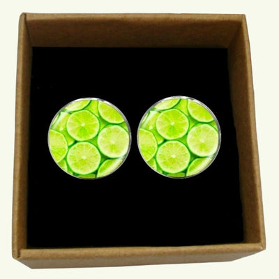 Bassin and Brown Lime Fruit Cufflinks - Green