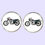 Bassin And Brown Motorbike Cufflinks - White and Black